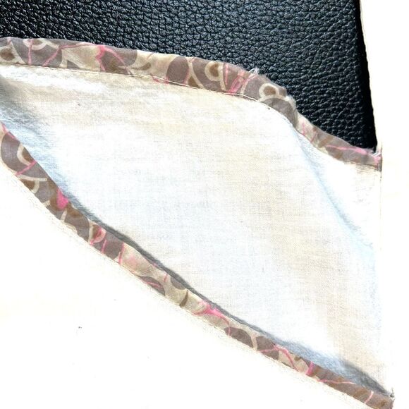 Vintage Half Apron with Yellow terry cloth Floral Embroidery pockets retro Mod - Picture 6 of 10